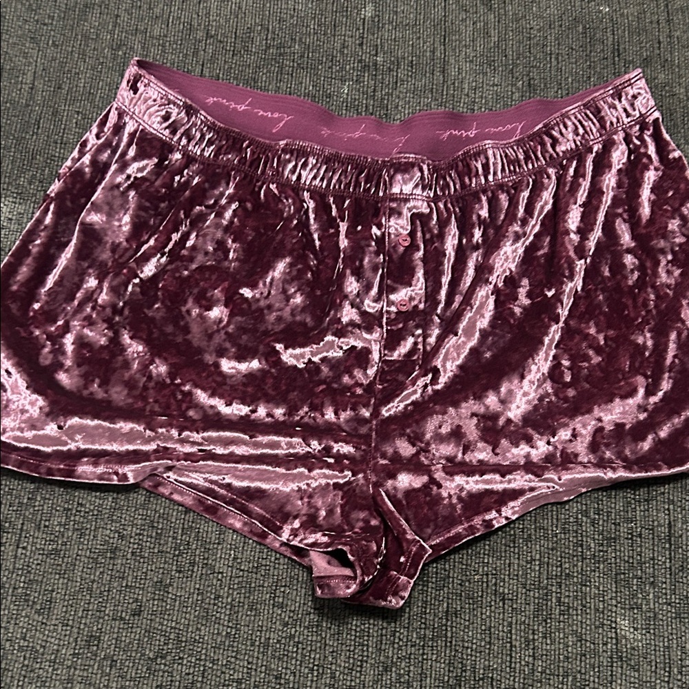 Victoria's Secret Velvet Panties in Rich Burgundy